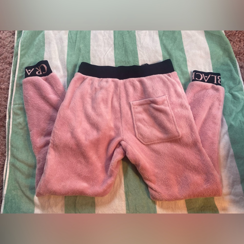 EUC SZ S Pink Fleece Joggers - Picture 2 of 4